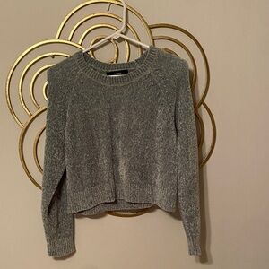 Forever 21 Heather Green Crew Neck Sweater